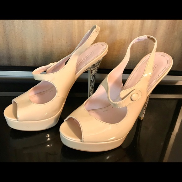 Colin Stuart Vintage Nude Platform Pump - Picture 4 of 6